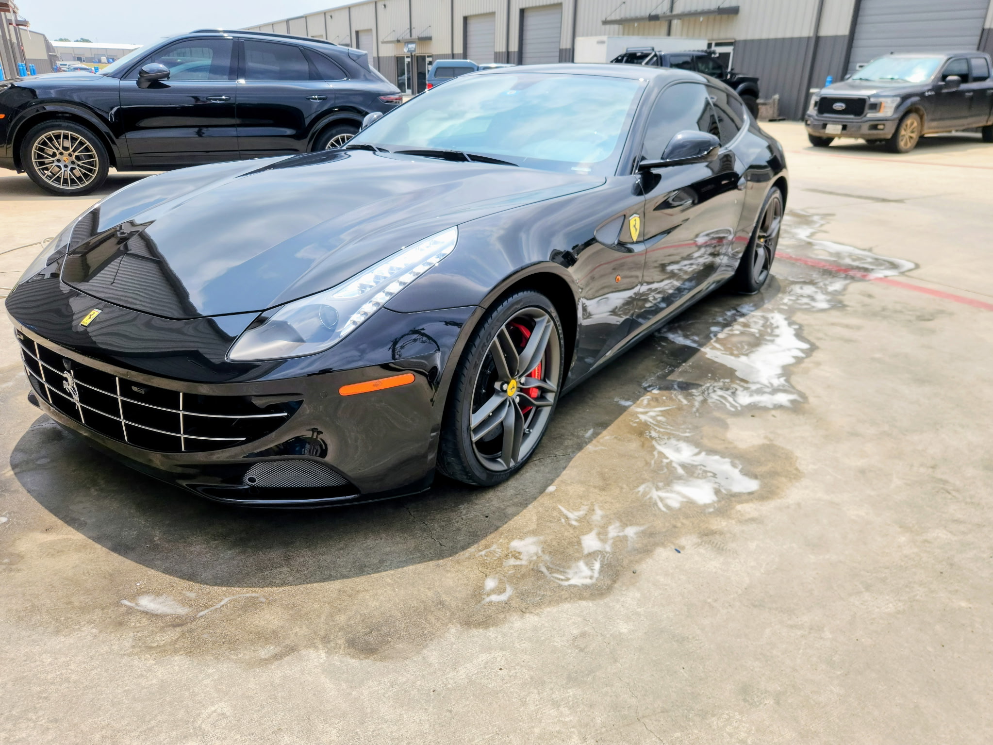 Complete car detail service including hand wash, wax, and interior cleaning